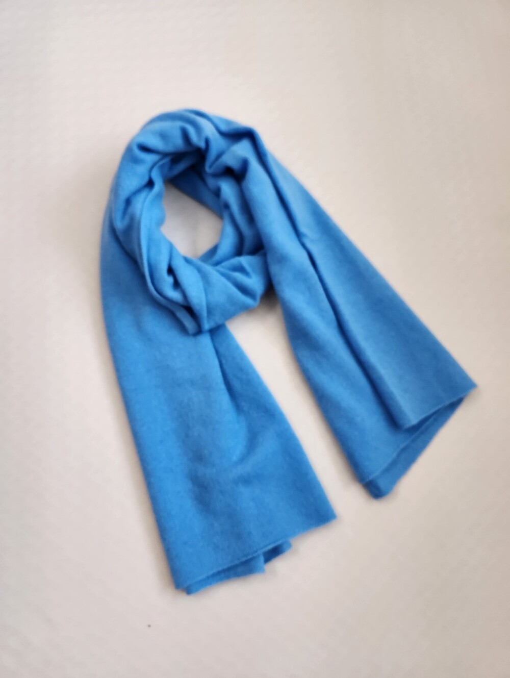 Pure Amici Scarf Women's Light Blue 100% Cashmere Pastel Wrap Top Quiet Luxury